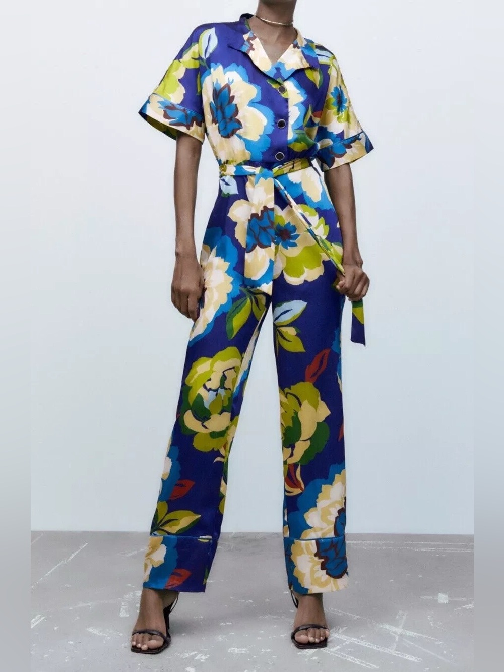 ZARA Floral Jumpsuit